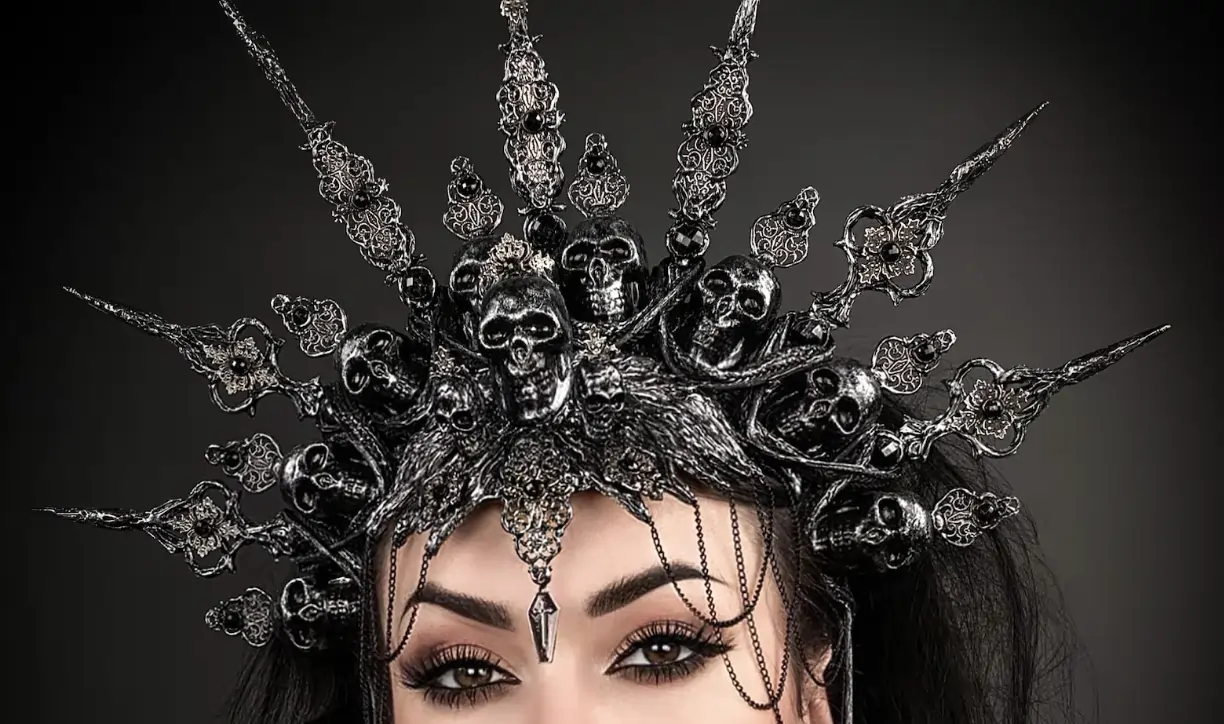 8 Gothic Bridal Headdresses to Enhance Your Wedding Entrance